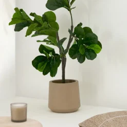 Outlet Kave Home Plantenpot Calun Cement, Ø32cm