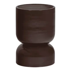 Clearance WOOOD Plantenpot Toval Ø28cm, kleur Paars/Bruin