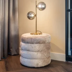 Best Richmond Interiors Poef Adele Met opbergruimte, Sheep Naturel