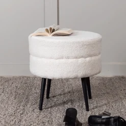 Hot Nohr Poef Akela Teddy Off White