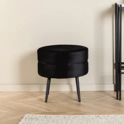 Nohr Poef Akela Velvet Zwart