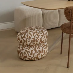 Sale WOOOD Poef Anic Grafisch patroon