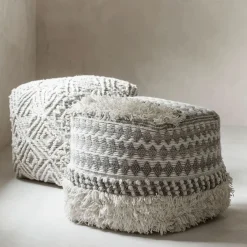 Clearance MUST Living Poef Aura 40cm, kleur Grijs