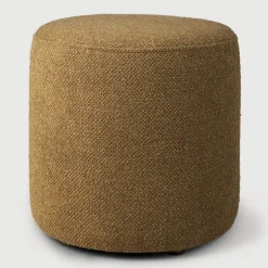 Sale Ethnicraft Poef Barrow Structuurstof, 40cm