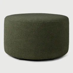 Discount Ethnicraft Poef Barrow Structuurstof, 60cm