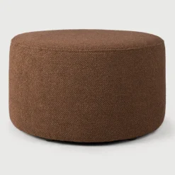 Discount Ethnicraft Poef Barrow Structuurstof, 60cm