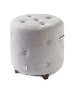 Clearance Rivièra Maison Poef Bowery Linen, kleur Flax