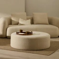 Best Kave Home Poef Kaeli Bouclé, 120cm