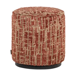 Clearance Richmond Interiors Poef Lexie Geweven stof, 45cm