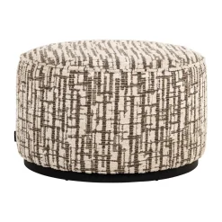 Outlet Richmond Interiors Poef Lexie Geweven stof, 70cm