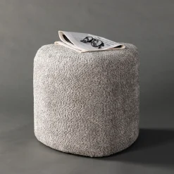 Hot Nohr Poef Liem Bouclé, kleur Grijs