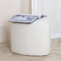 Online Nohr Poef Liem Teddy Off White