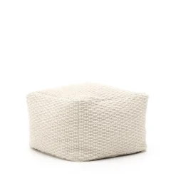 Hot Kave Home Poef Mascarell Wit