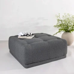 Online Nohr Poef Mickayla 100 x 100cm, kleur Donkergrijs