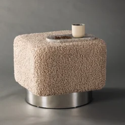 New Nohr Poef Montey Teddy, kleur Bruin