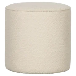 Sale WOOOD Poef Sara Hoof, Bouclé, kleur Crème Cru00e8me