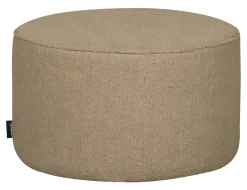 Outlet WOOOD Poef Sara Laag, Teddy Sand