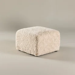 Outlet Nohr Poef Sonia Faux fur Beige