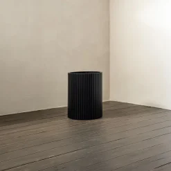 New Ethnicraft Prullenbak Roller Max Mahoniehout, kleur Zwart