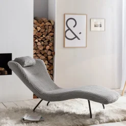 Best Artistiq Living Relaxfauteuil Cathy Rib, kleur Lichtgrijs