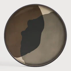 Sale Ethnicraft Rond Dienblad Combined Dots 92cm