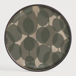 Clearance Ethnicraft Rond Dienblad Connected Dots 48cm