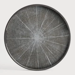 Discount Ethnicraft Rond Dienblad Slice kleur Wit