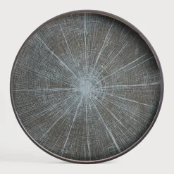 Discount Ethnicraft Rond Dienblad Slice kleur Wit