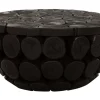 New MUST Living Rond Salontafel Cone Teakhout, 62cm, kleur Zwart