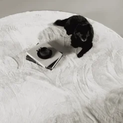 Clearance Nohr Rond Vloerkleed Kitrina 200cm, kleur Wit