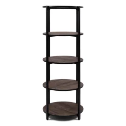 Clearance Rivièra Maison Rond Wandrek RM Eikenhout, 180 x 69cm Zwart