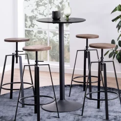 Online Bendt Ronde Bartafel Ina kleur Zwart