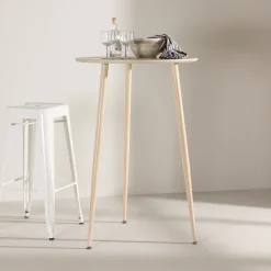 Discount Nohr Ronde Bartafel Quennel 70cm, kleur Whitewash