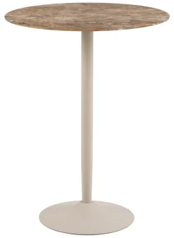 Bendt Ronde Bartafel Tempest Keramiek met marmerlook, 80cm, kleur /Grijs Bruin