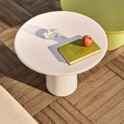 Kave Home Ronde Bijzettafel Albanella Cement, 65cm