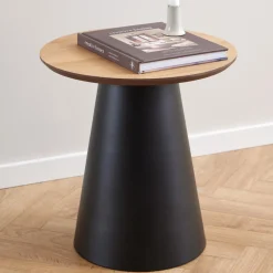 Hot Bendt Ronde Bijzettafel Anemone Eiken, 45cm