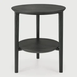 Best Ethnicraft Ronde Bijzettafel Bok Eikenhout, 43cm