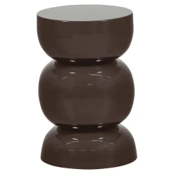 Online WOOOD Ronde Bijzettafel Breno 30cm, kleur Donkerbruin