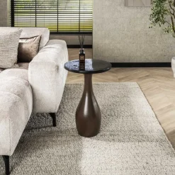 Hot LifestyleFurn Ronde Bijzettafel Cassidi Glas, 40cm