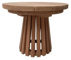 Outlet Livingfurn Ronde Bijzettafel Cindo Teakhout, 50cm