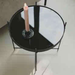 Discount Zuiver Ronde Bijzettafel Cupid Glas, 43cm