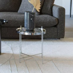 Discount Zuiver Ronde Bijzettafel Cupid Glas, 43cm