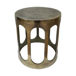 Discount Richmond Interiors Ronde Bijzettafel Du Pont 45cm, kleur Brushed gold