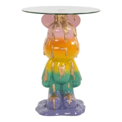 Online Richmond Interiors Ronde Bijzettafel Ebba Glas, 48cm