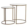 Sale Light & Living Ronde Bijzettafel Ferati Glas, Set van 2 stuks