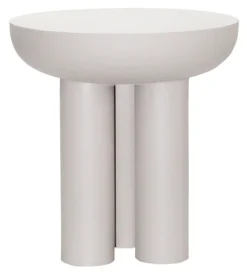 New Brix Ronde Bijzettafel Jez 43cm, kleur Off White Sand