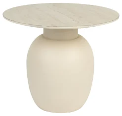 Outlet ZILT Ronde Bijzettafel Keet Keramiek