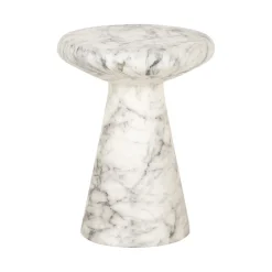 Sale Richmond Interiors Ronde Bijzettafel Lohan Faux Marmer, 35cm Wit