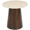 Clearance Sohome Ronde Bijzettafel Margred Marmer en mangohout, 45cm