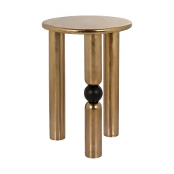 Discount Richmond Interiors Ronde Bijzettafel Marshall 38cm, kleur Goud